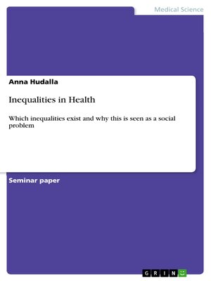 cover image of Inequalities in Health